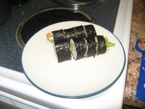 ... One amazing crunchy shrimp roll!  