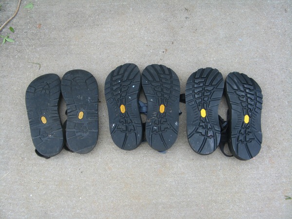 different chaco soles